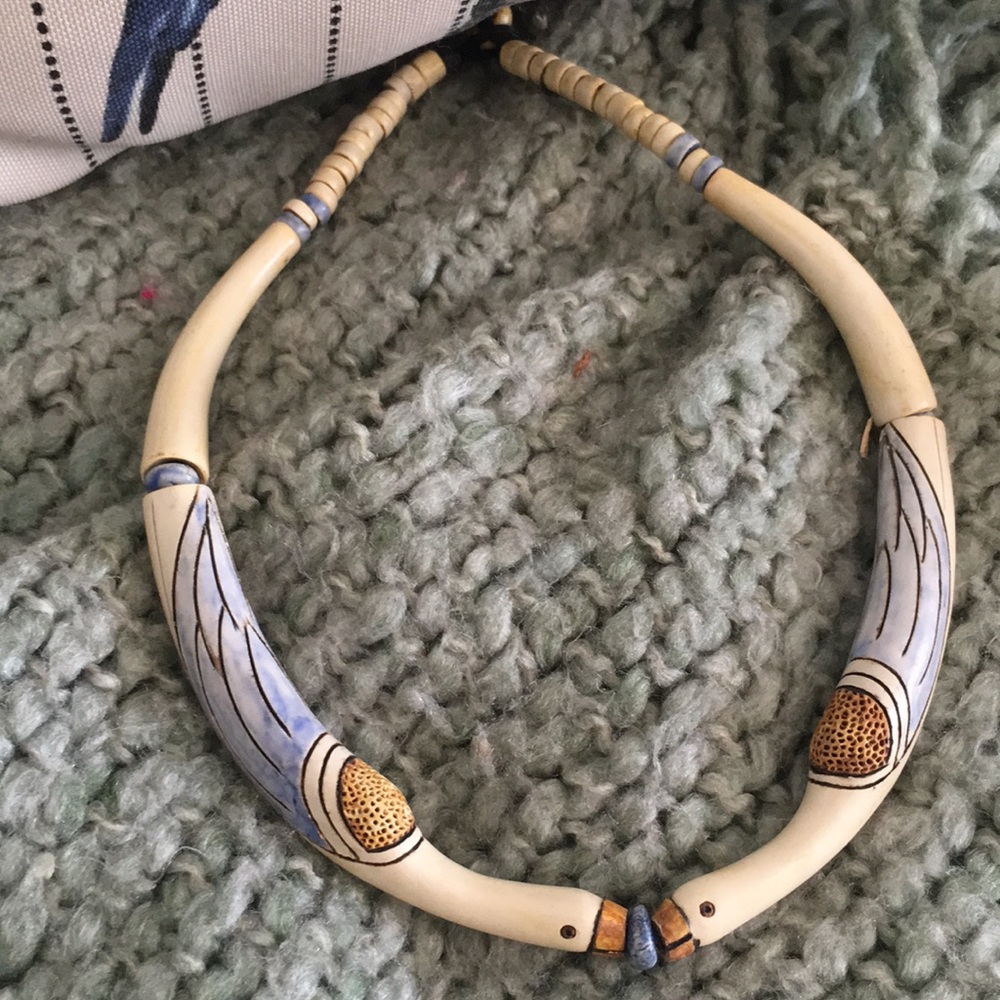 Flamingo bird tropical necklace